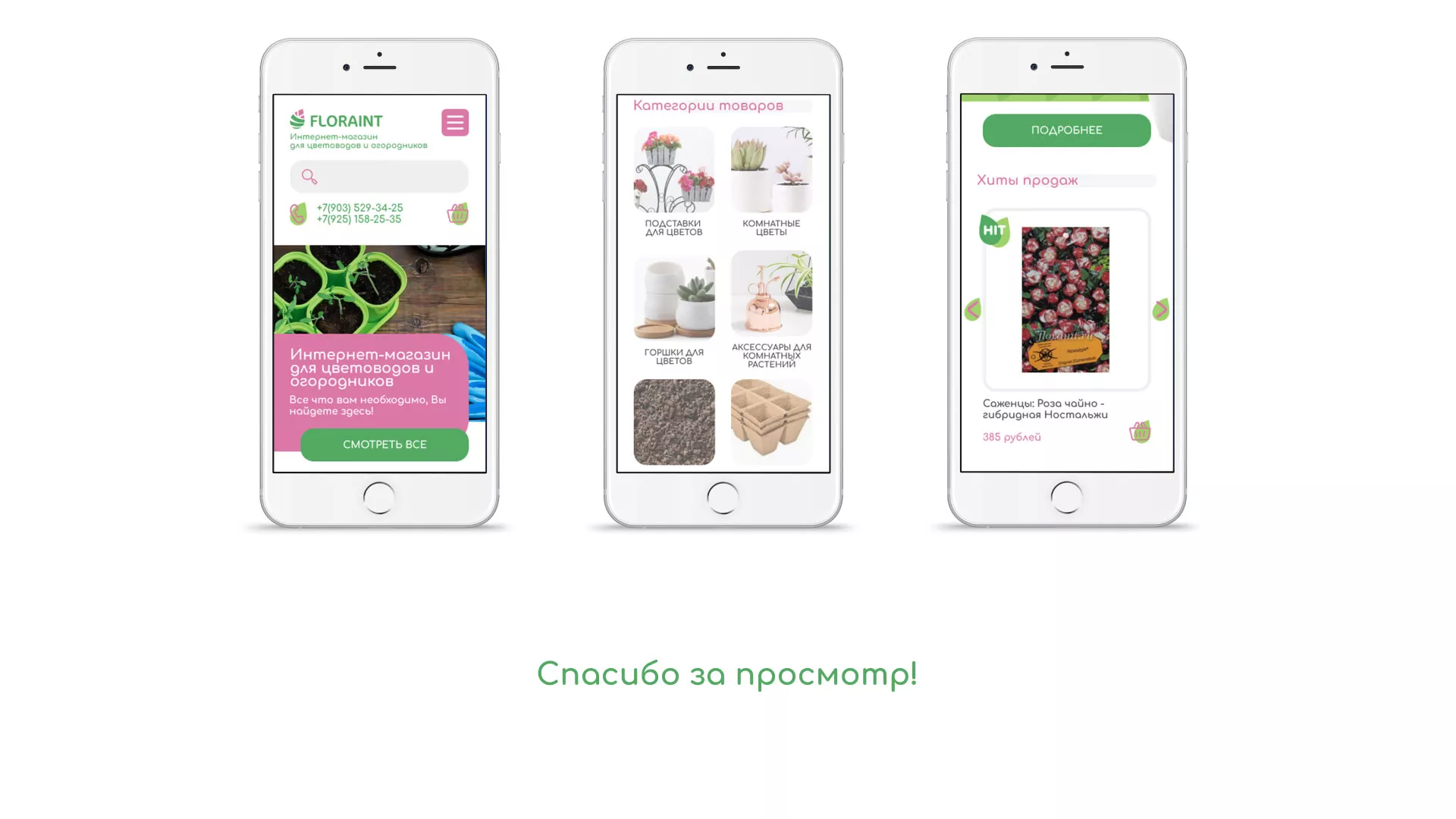 Создание логотипа и интернет-магазина «FLORAINT» в Партизанске